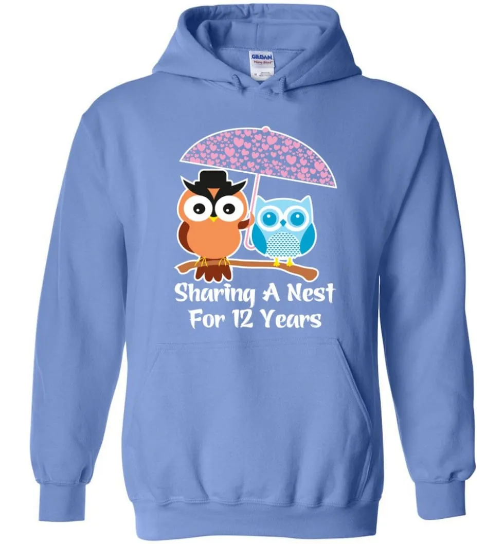 12 Years Wedding Anniversary Gifts Valentine's Day Hoodie