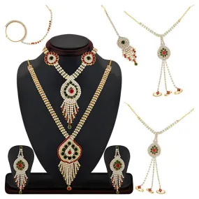 14Fashions Gold Plated Austrian Stone Bridal Set