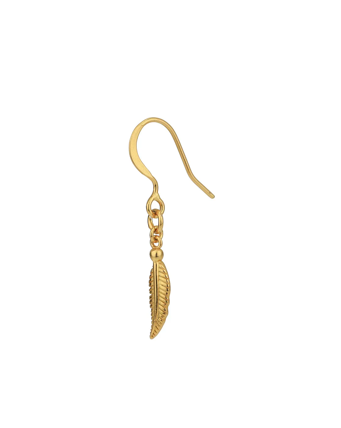 18kt Gold Plated Dangling Leaf Drop Earring for women