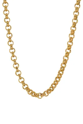 36 Inch 4.0MM Yellow Gold Rolo Chain