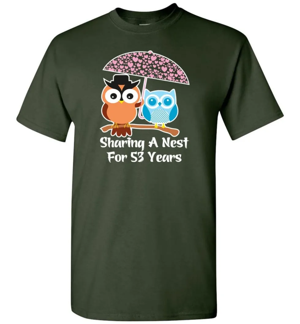 53 Years Wedding Anniversary Gifts Valentine's Day T-shirt