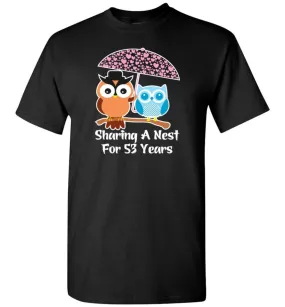 53 Years Wedding Anniversary Gifts Valentine's Day T-shirt