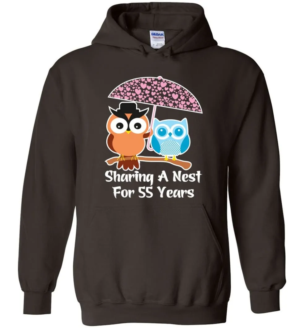 55 Years Wedding Anniversary Gifts Valentine's Day Hoodie