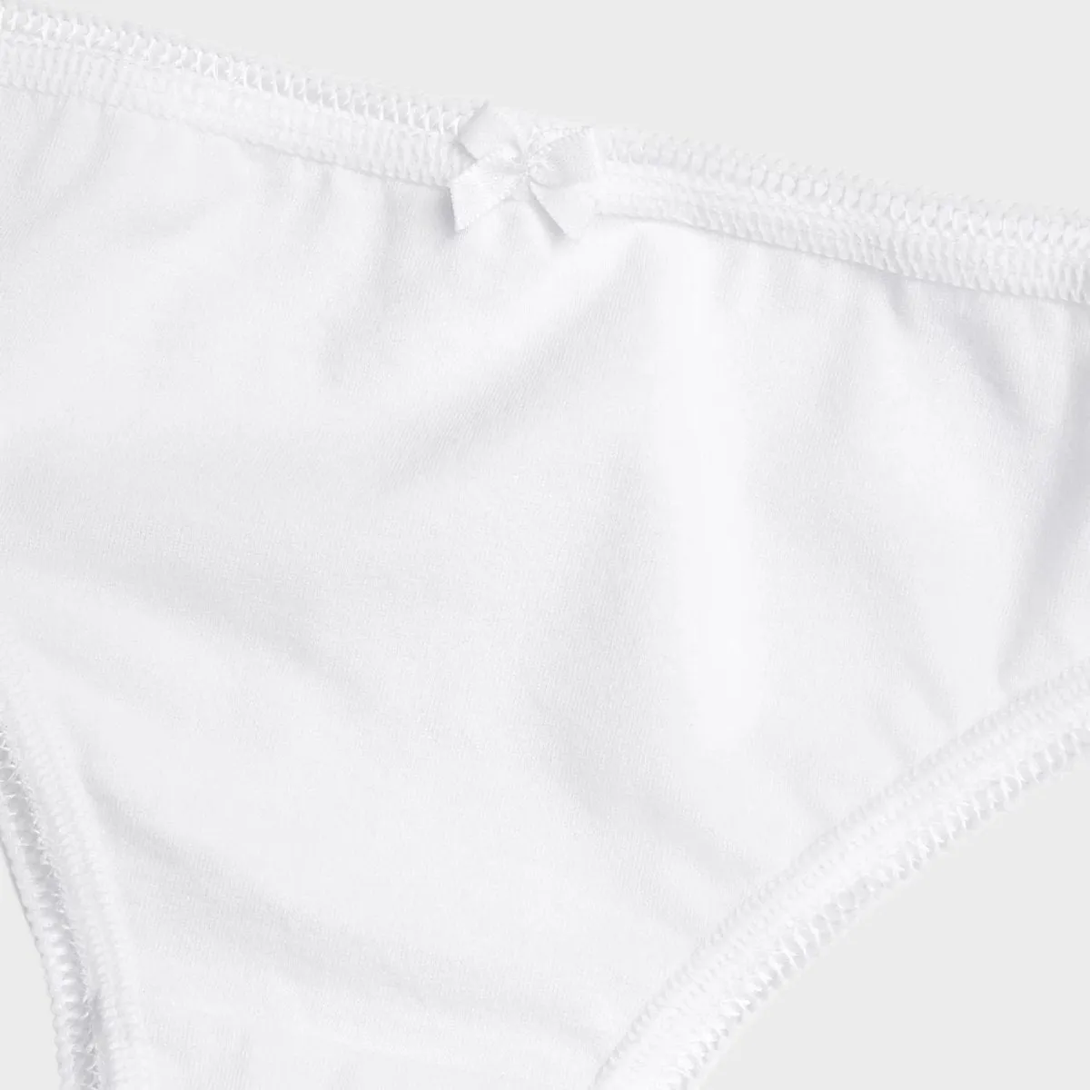 5pk White Cotton Bikini Briefs