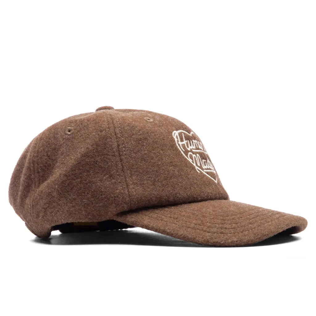 6 Panel Wool Cap - Brown