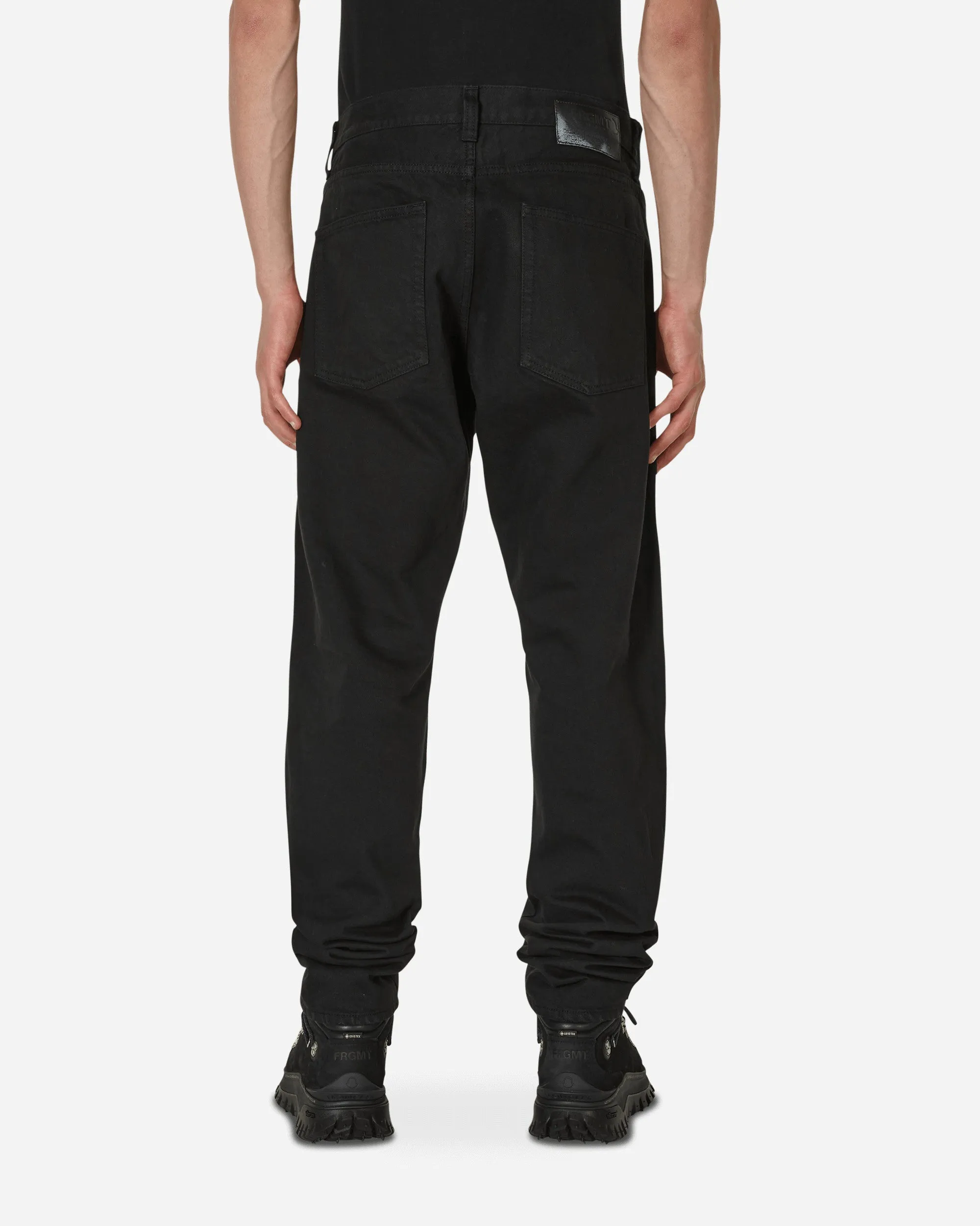 7 Moncler FRGMT Hiroshi Fujiwara Black Wash Jeans Black