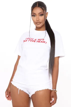 90's R&B Love Top - White