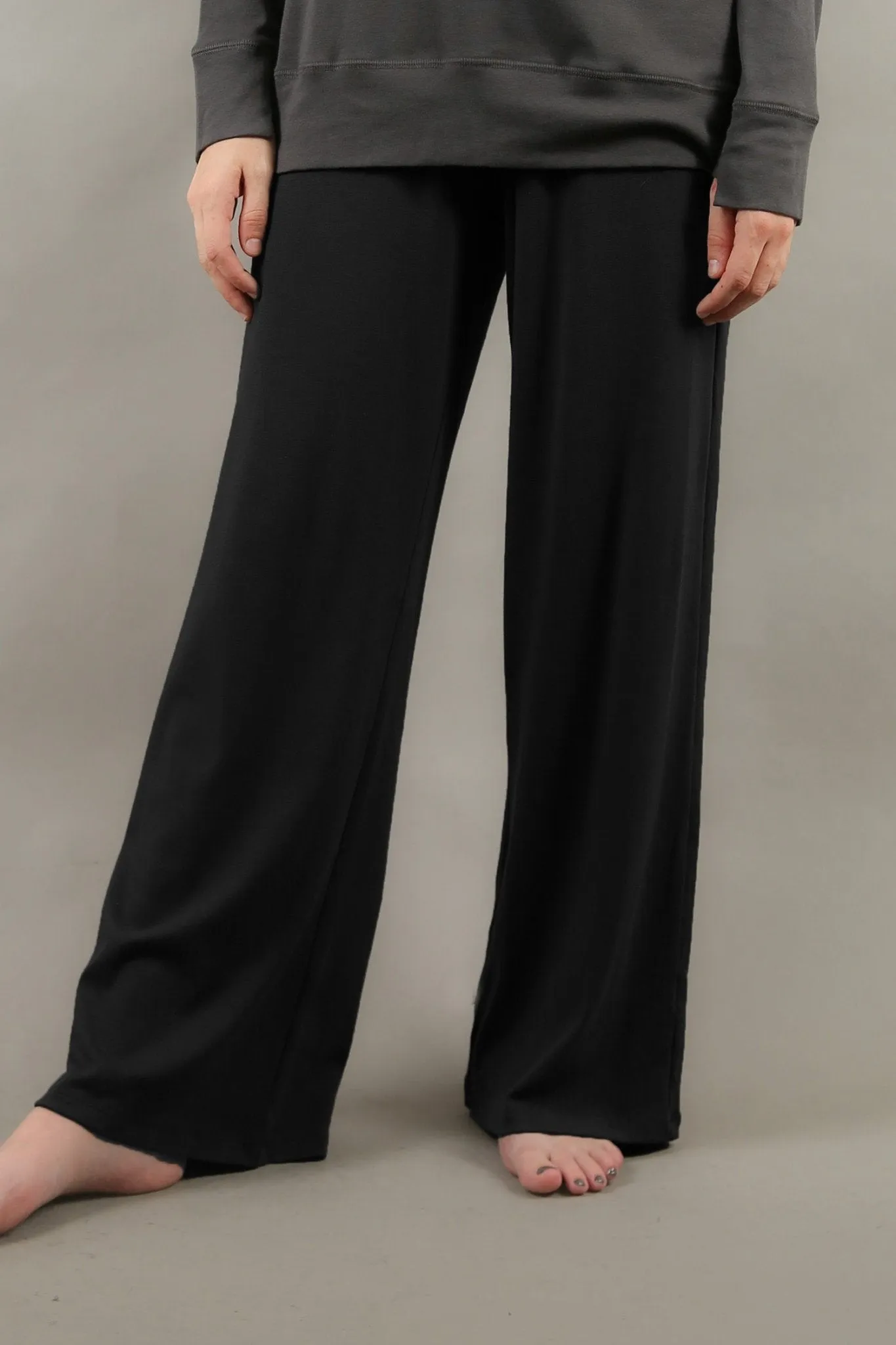 ADDY PIMA COTTON LOUNGE PANT IN BLACK