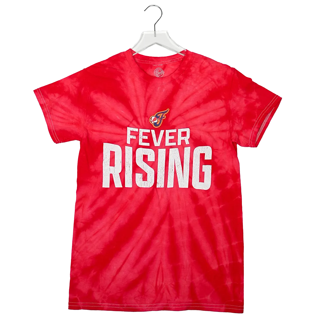 Adult Indiana Fever Fever Rising Tie-Dye T-shirt in Red by Something Inked