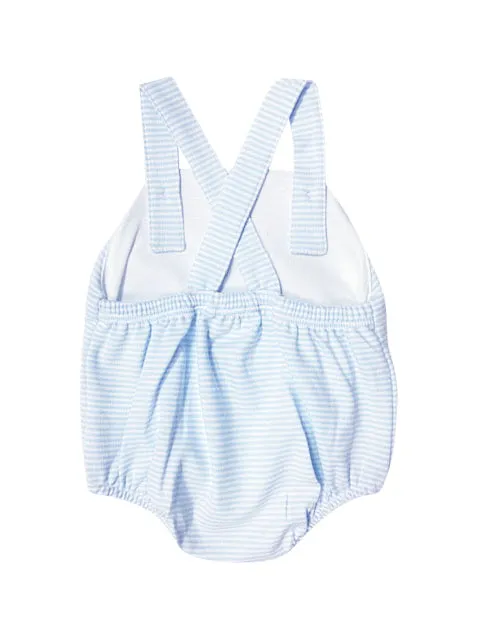 Airplanes Striped Baby Boy Pima Cotton Romper