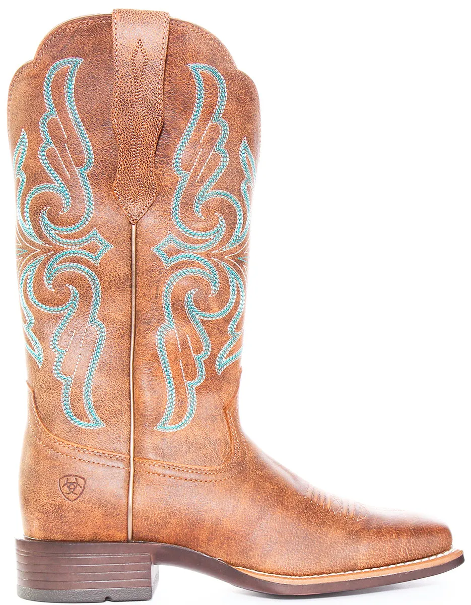 Ariat Primera Stretch In Brown Blue For Women