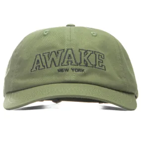 Awake Military Logo 6 Panel Hat - Olive