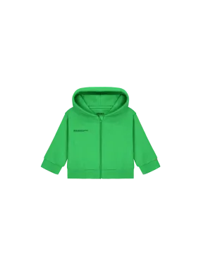 Baby 365 Midweight Zip Up Hoodie—jade green