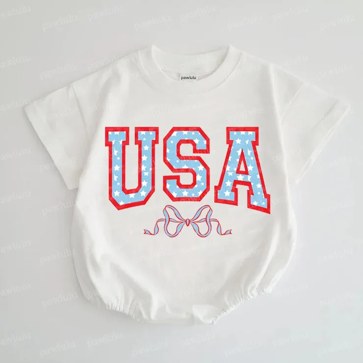 Baby Bow USA Romper