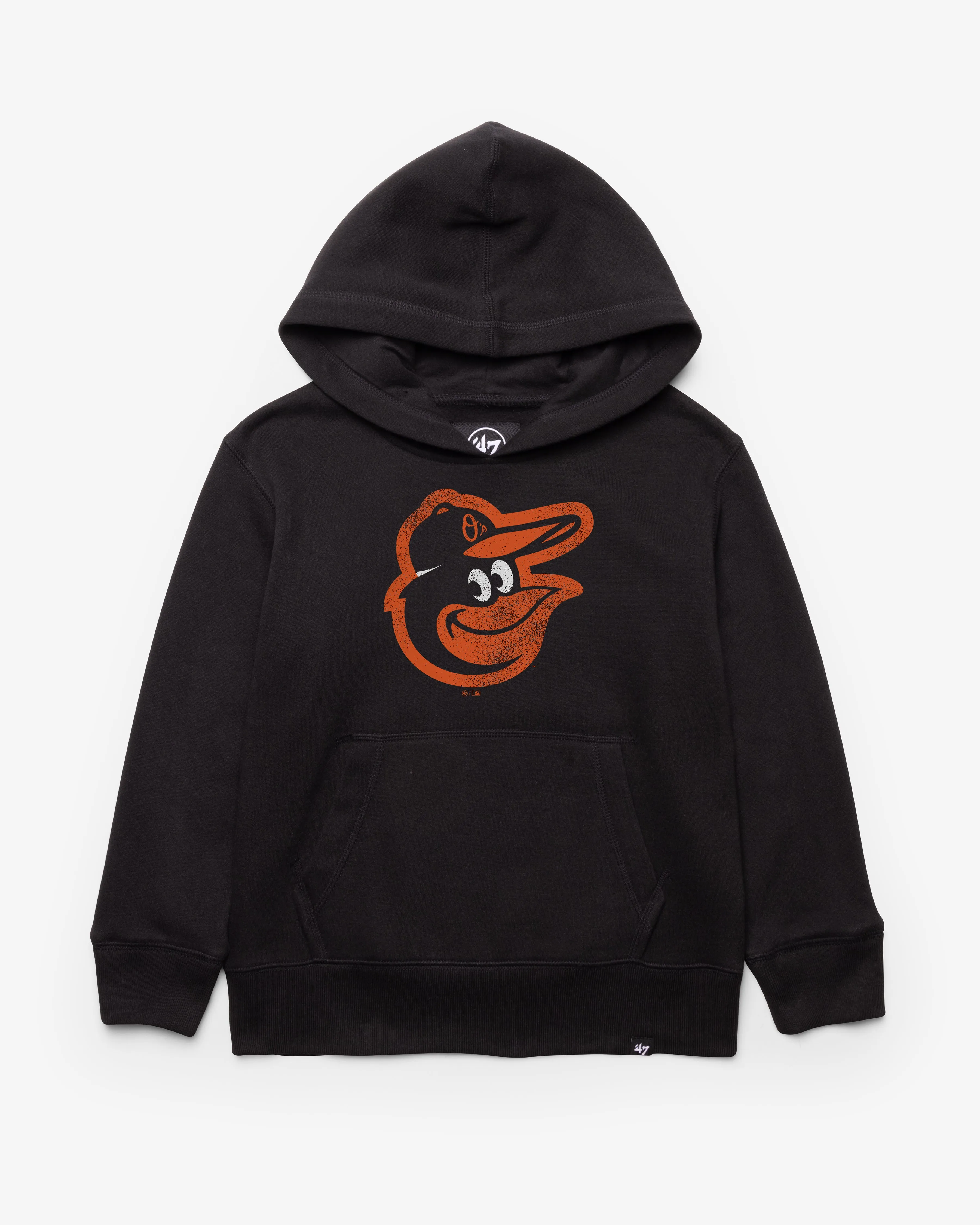 BALTIMORE ORIOLES DISTRESSED IMPRINT '47 HEADLNE HOOD KIDS