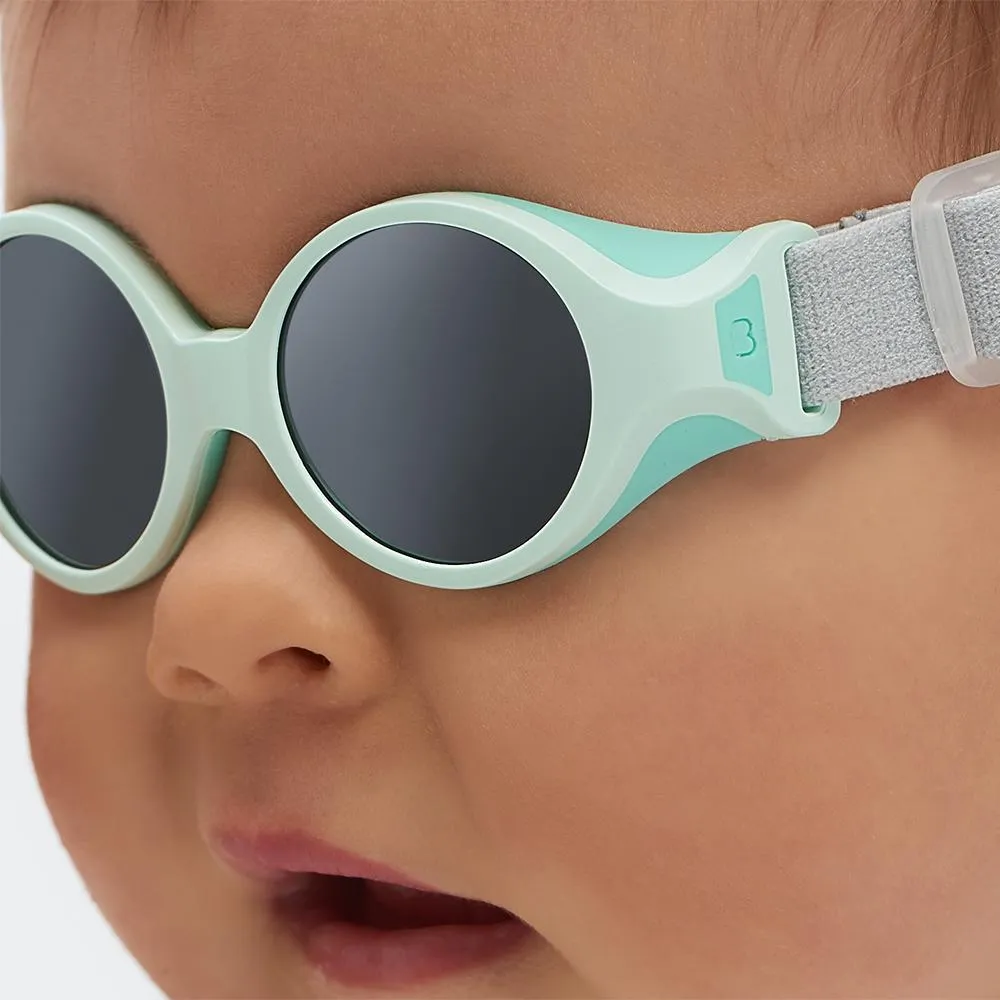 Beaba Clip Strap Baby Sunglasses - Powder Green