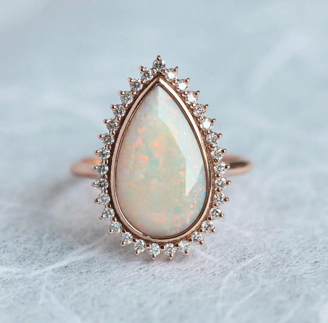 Beatriz Opal Ring Set