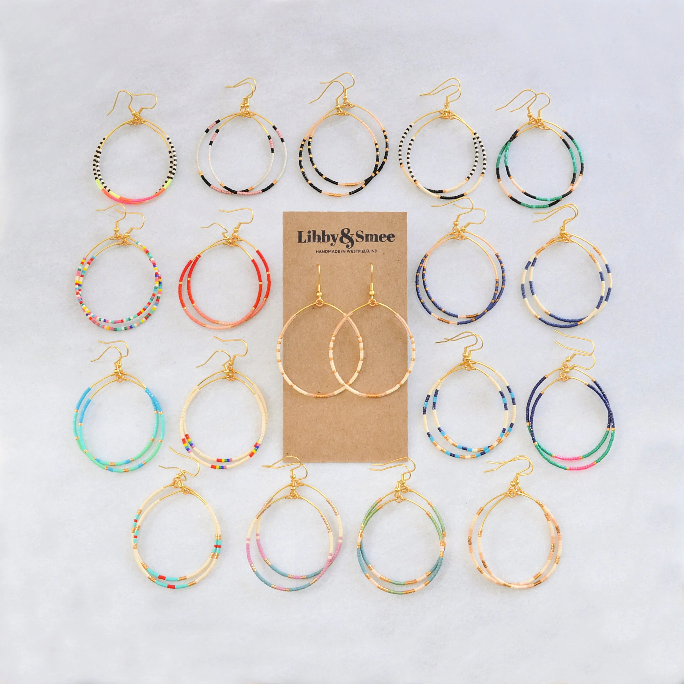 Big Beaded Hoops - PHOENIX