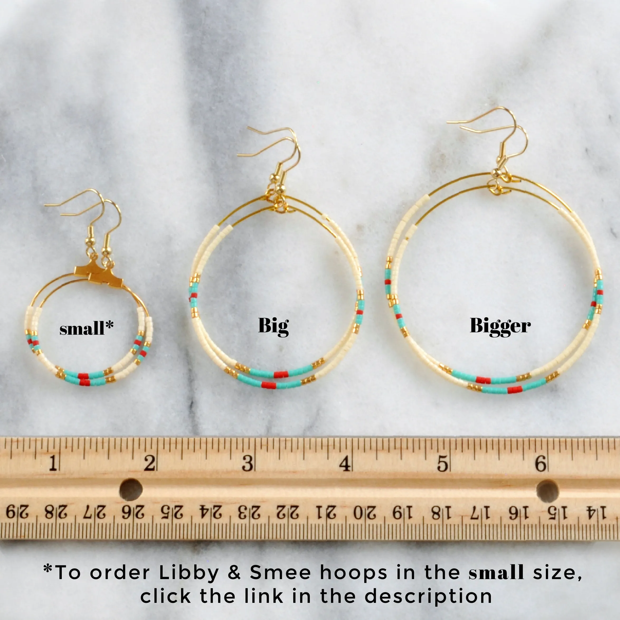 Big Beaded Hoops - PHOENIX