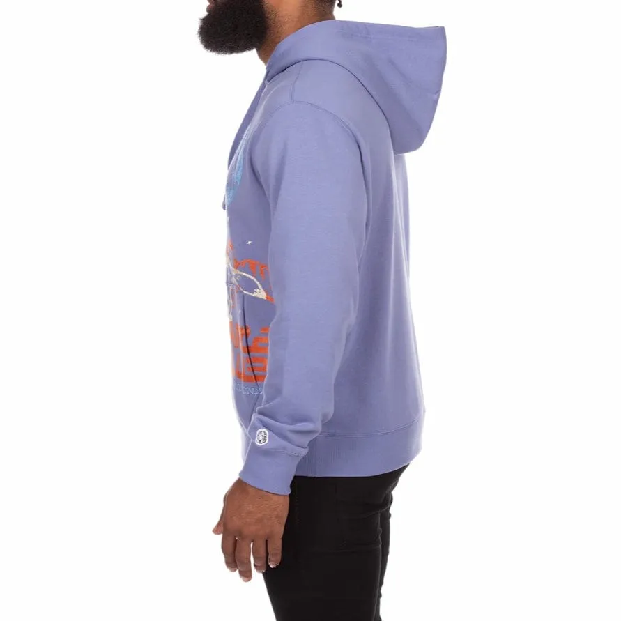 Billionaire Boys Club BB Hunt For The Moon Hoodie (Bleached Denim) 841-1303