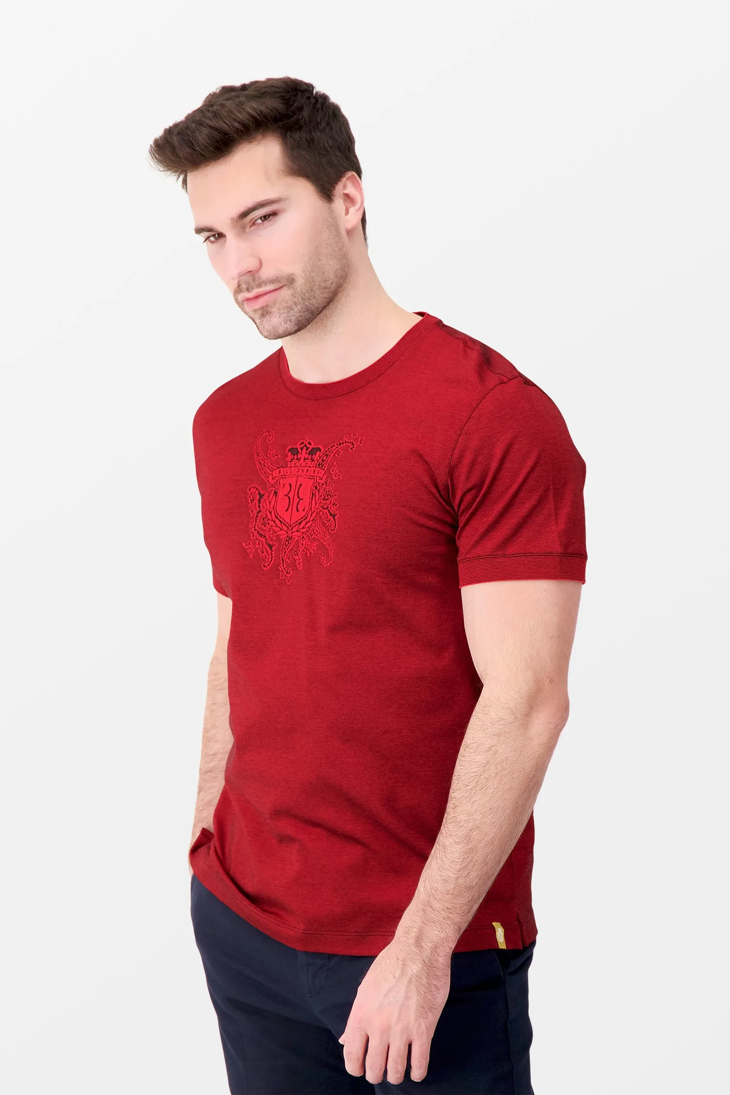 Billionaire Red SS Paisley T-Shirt