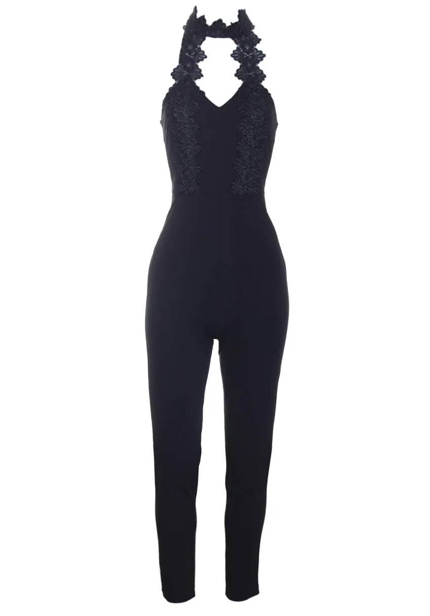 Black Choker Jumpsuit