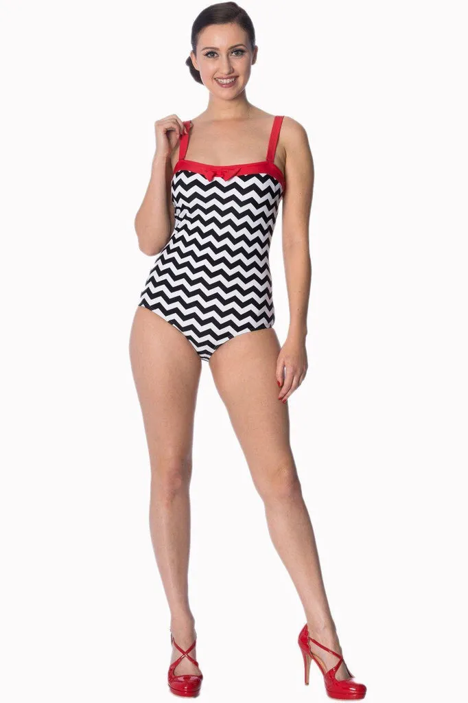 Black Coffee One Piece Swimsuit