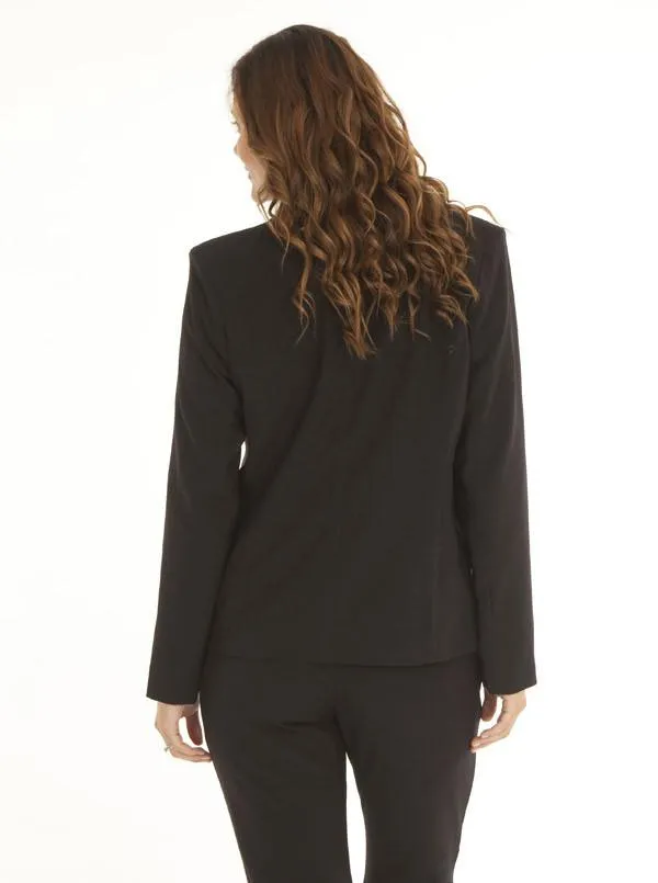 Black Maternity Work Corporate Jacket