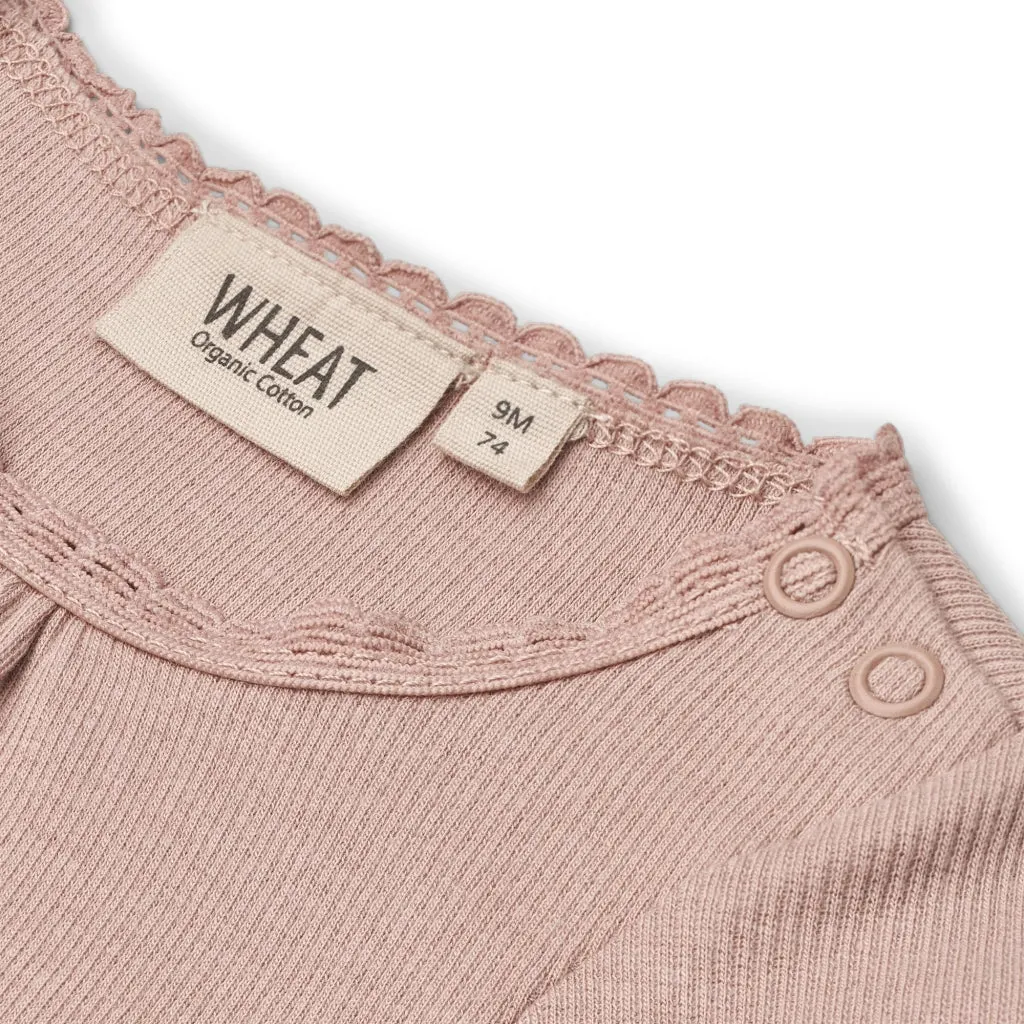 Body Rib Lace LS - rose