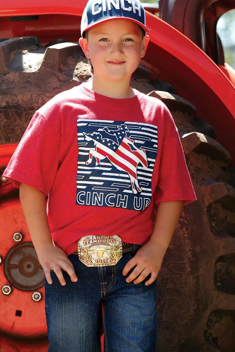 Boy's Cinch Up Americana Tee