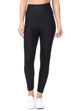 Brianna - Solid Black - Compression  Full-Length Legging (High-Waist)