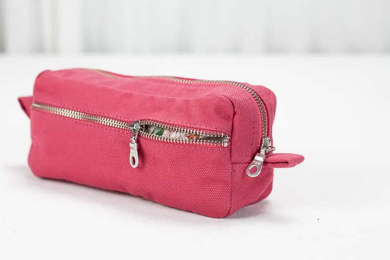 Brick case - Pink cotton canvas