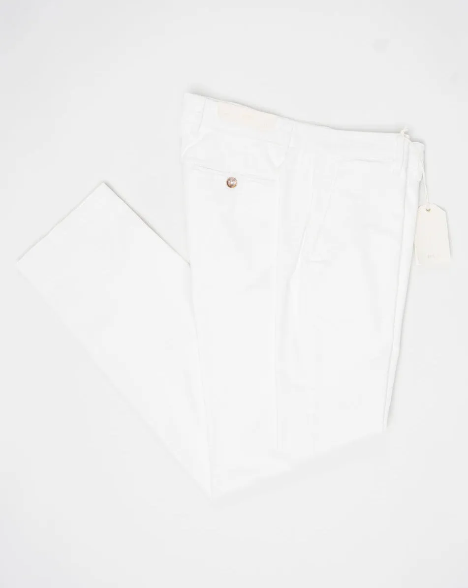 Briglia Garment Dyed Soho Trousers / White