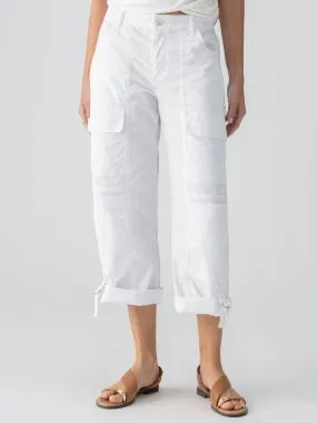 Cali Cargo Standard Rise Pant White