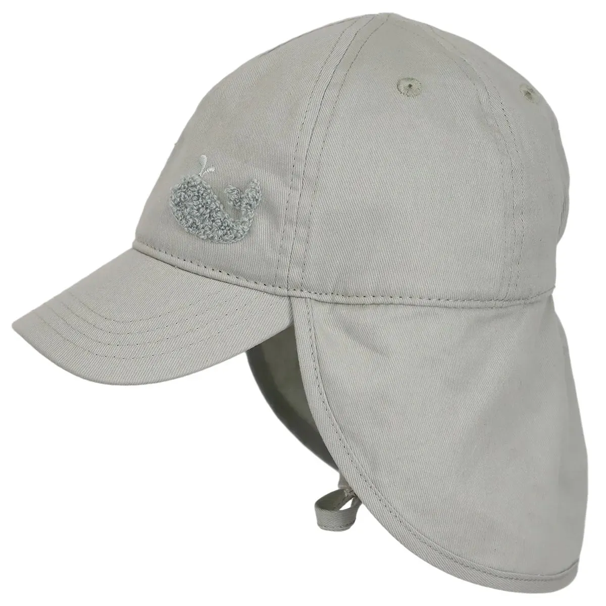 Calikids Cotton Ball Sun Hat - Grey