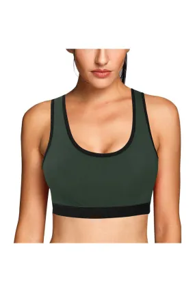 Camouflage Green Sports Bra