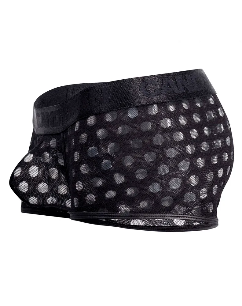 Candyman 99511x Polka Mesh Trunks Black