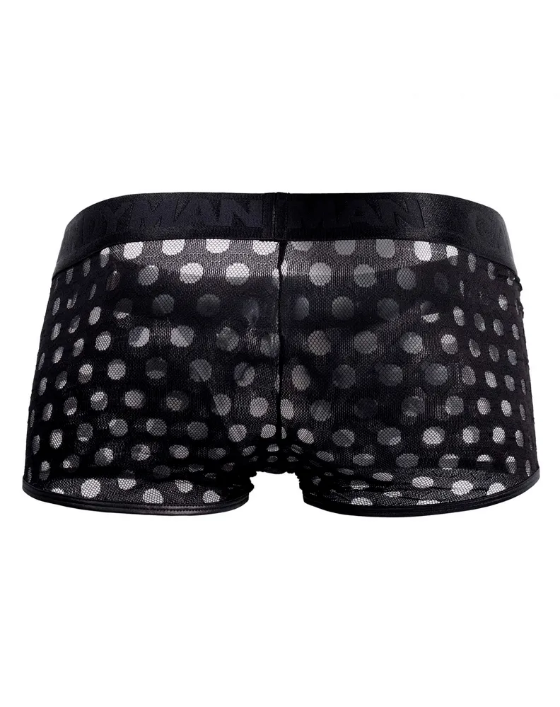 Candyman 99511x Polka Mesh Trunks Black