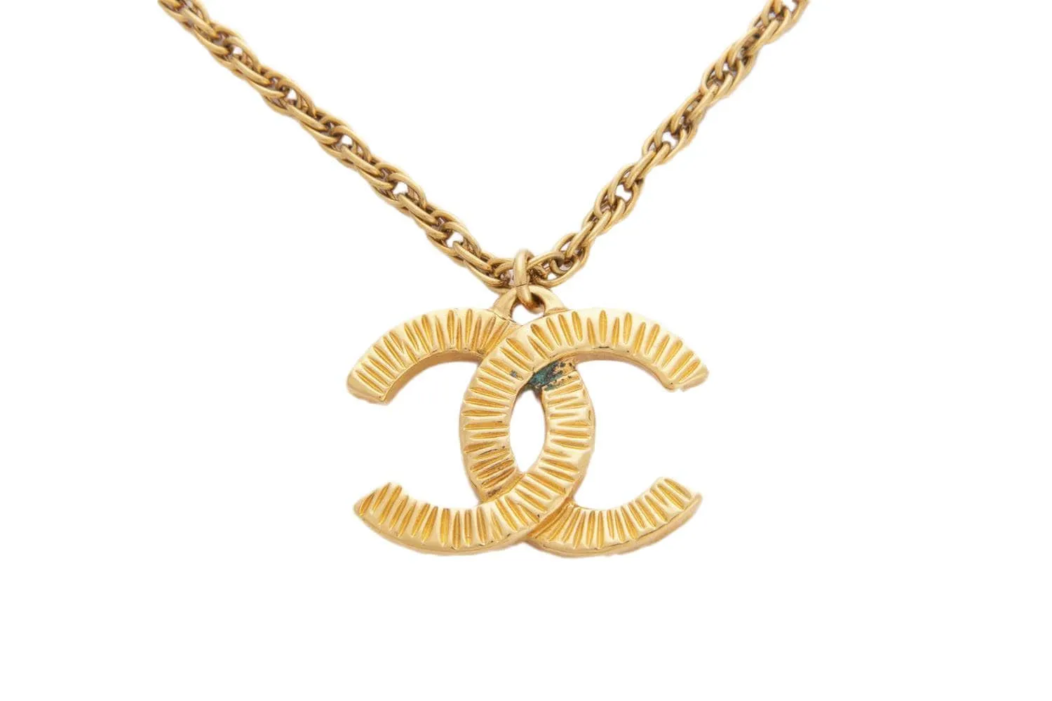 Chanel Vintage CC Pendant Necklace 44CM