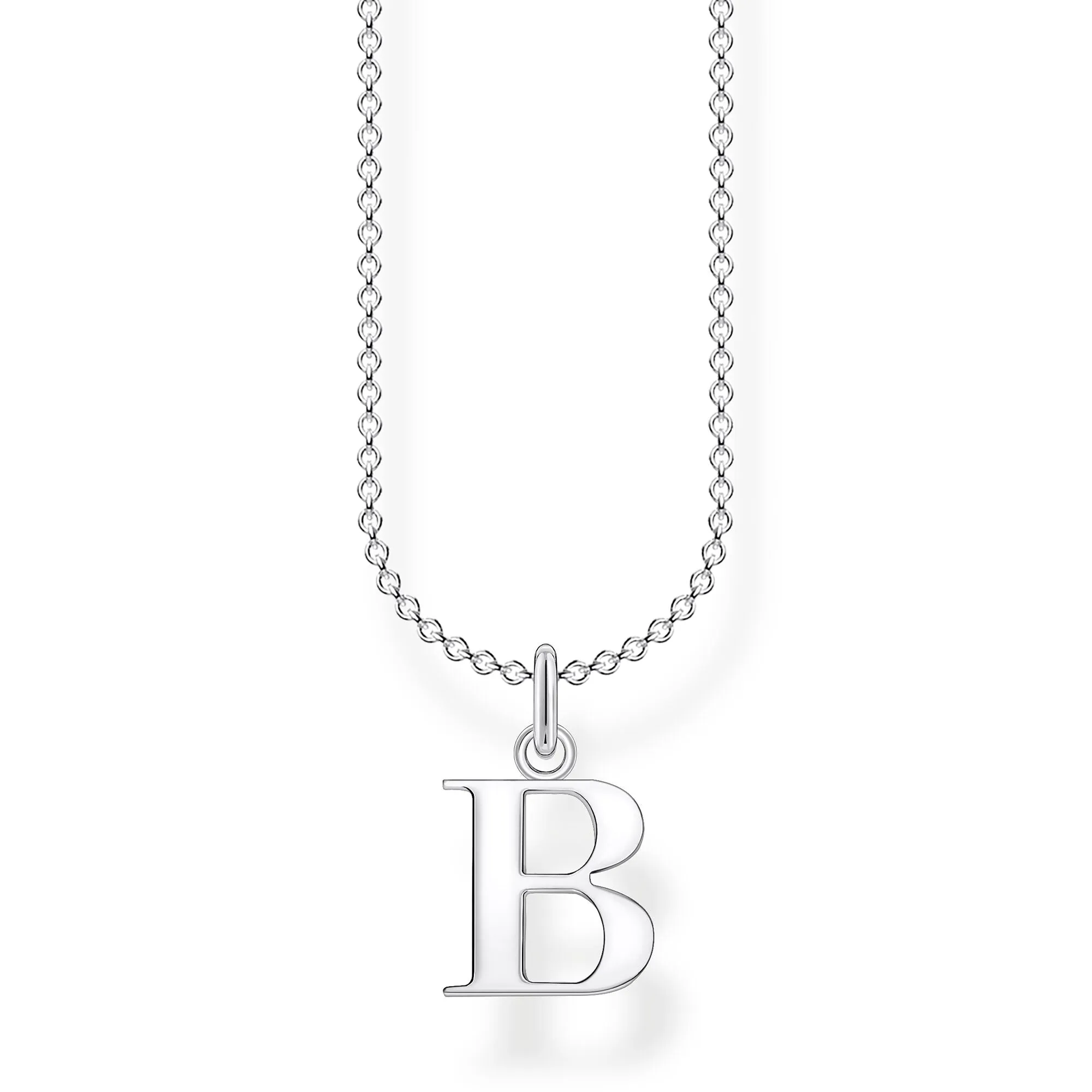 CHARMING COLLECTION LETTER 'B' NECKLACE 38-45CM