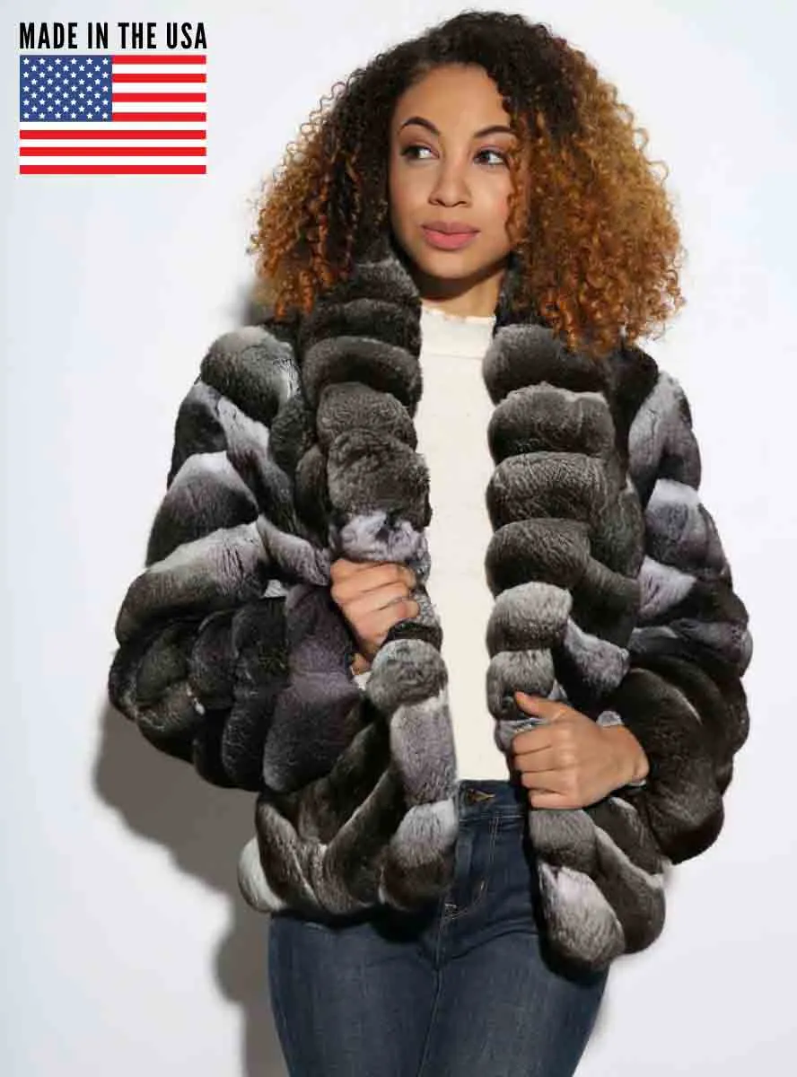 Chinchilla Fur Bolero Jacket