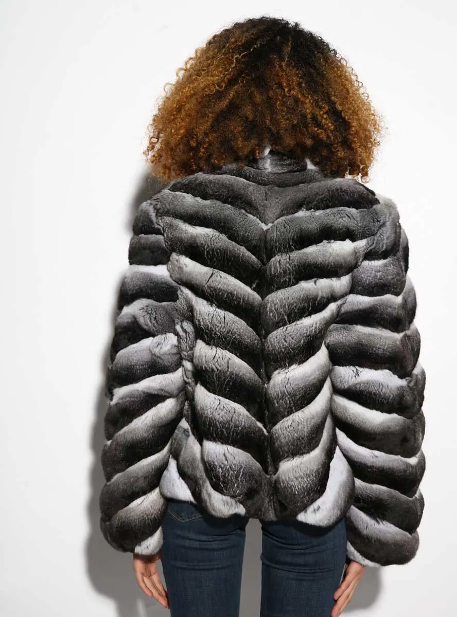 Chinchilla Fur Bolero Jacket