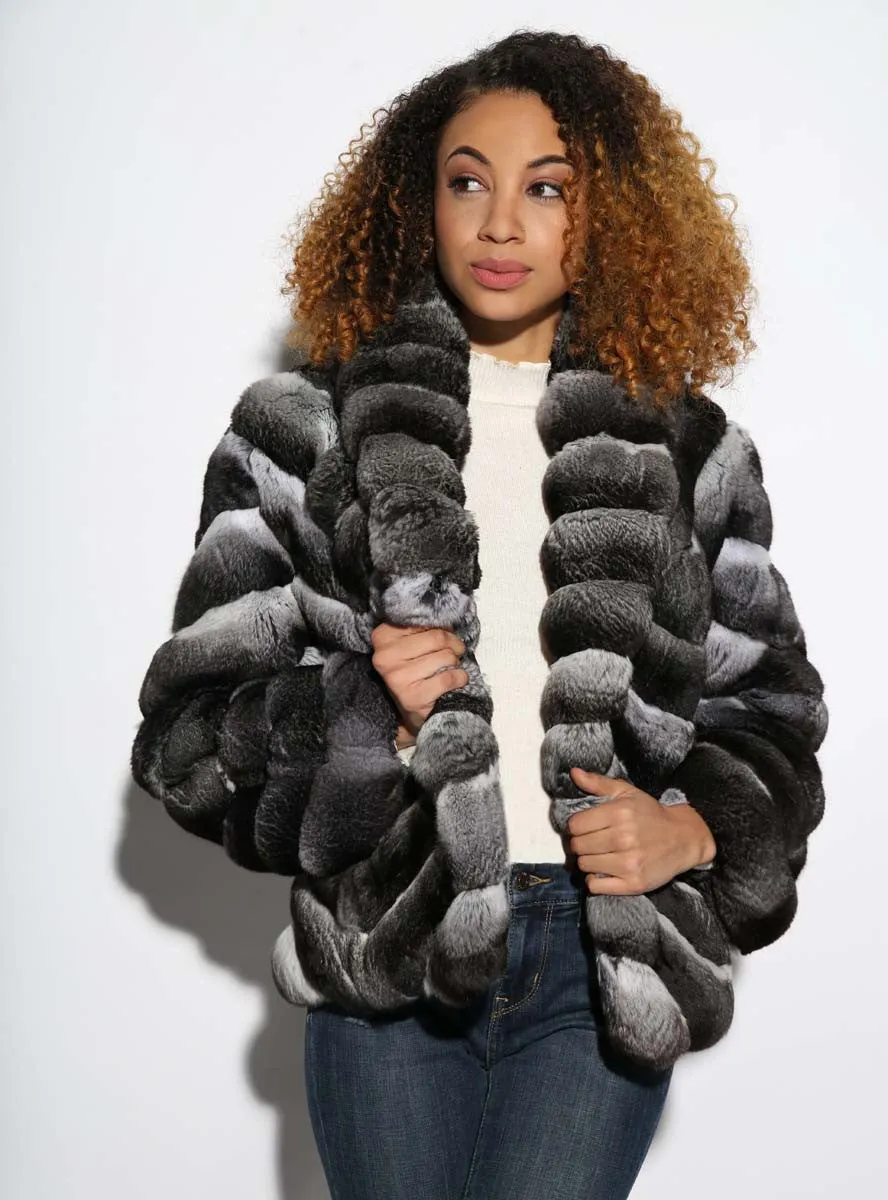 Chinchilla Fur Bolero Jacket