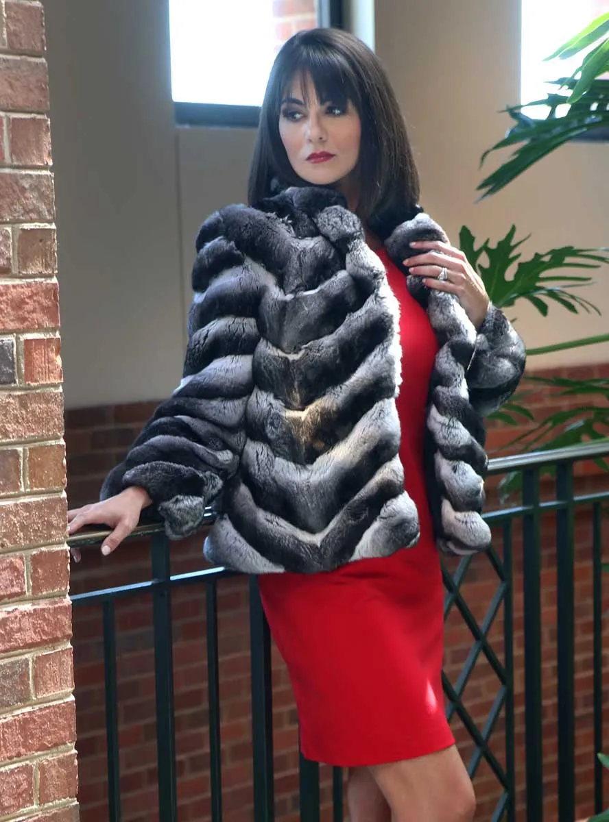 Chinchilla Fur Bolero Jacket