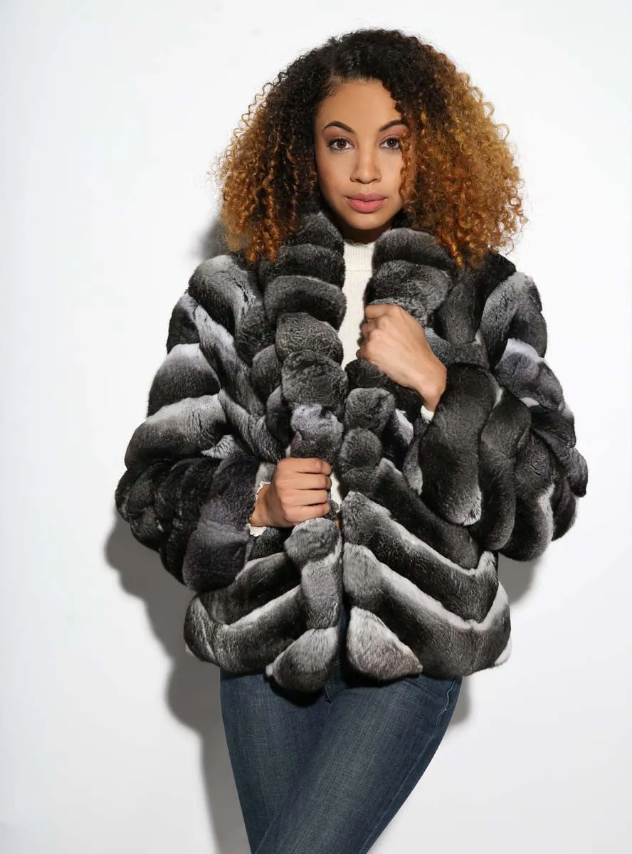 Chinchilla Fur Bolero Jacket