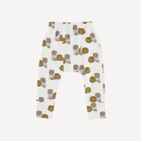 classic panda pant | burger & fries | organic cotton interlock