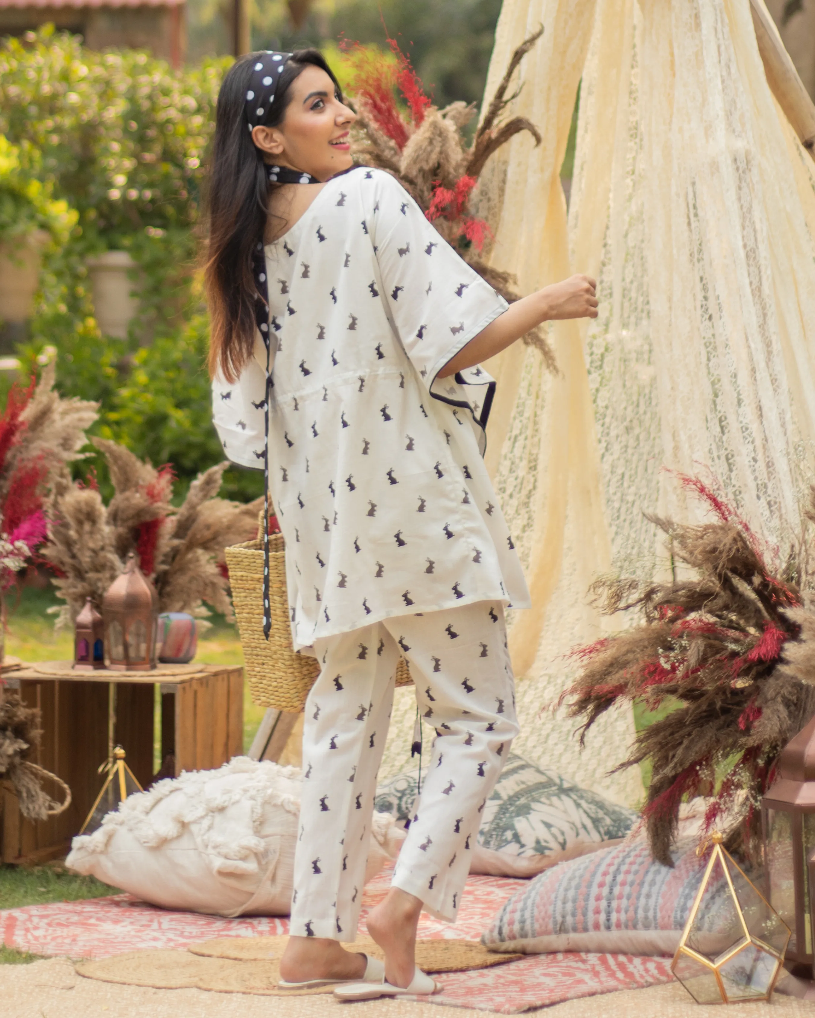 Cloud Ora Cotton Kaftan Set