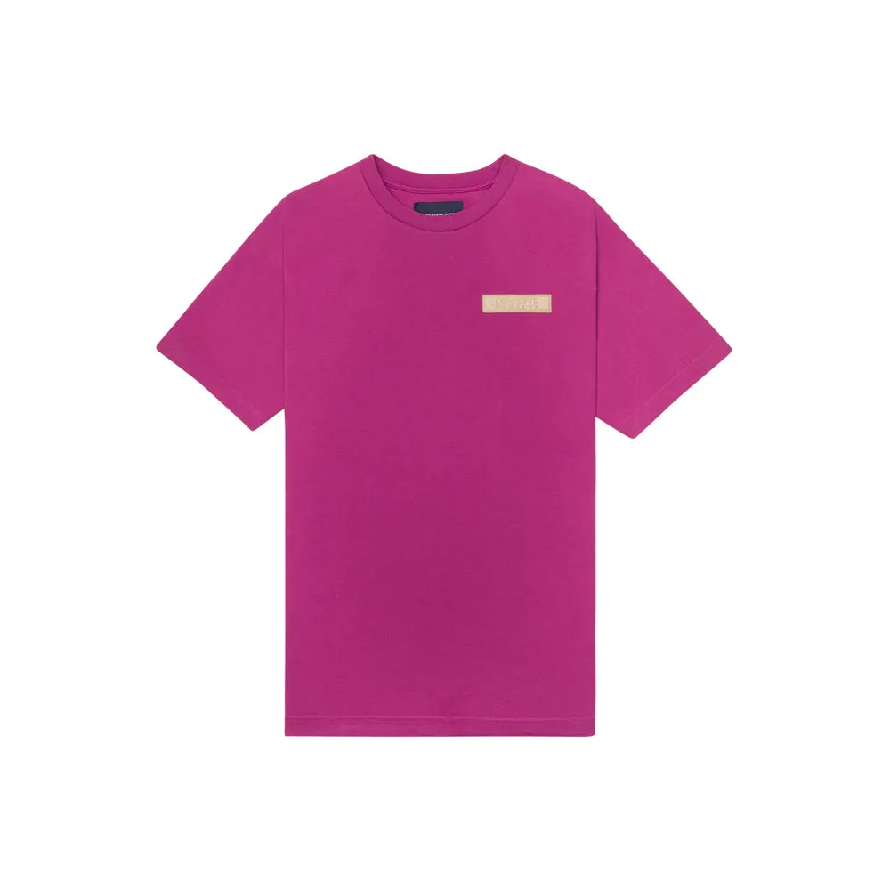 Concepts Leather Patch Tee (Magenta)