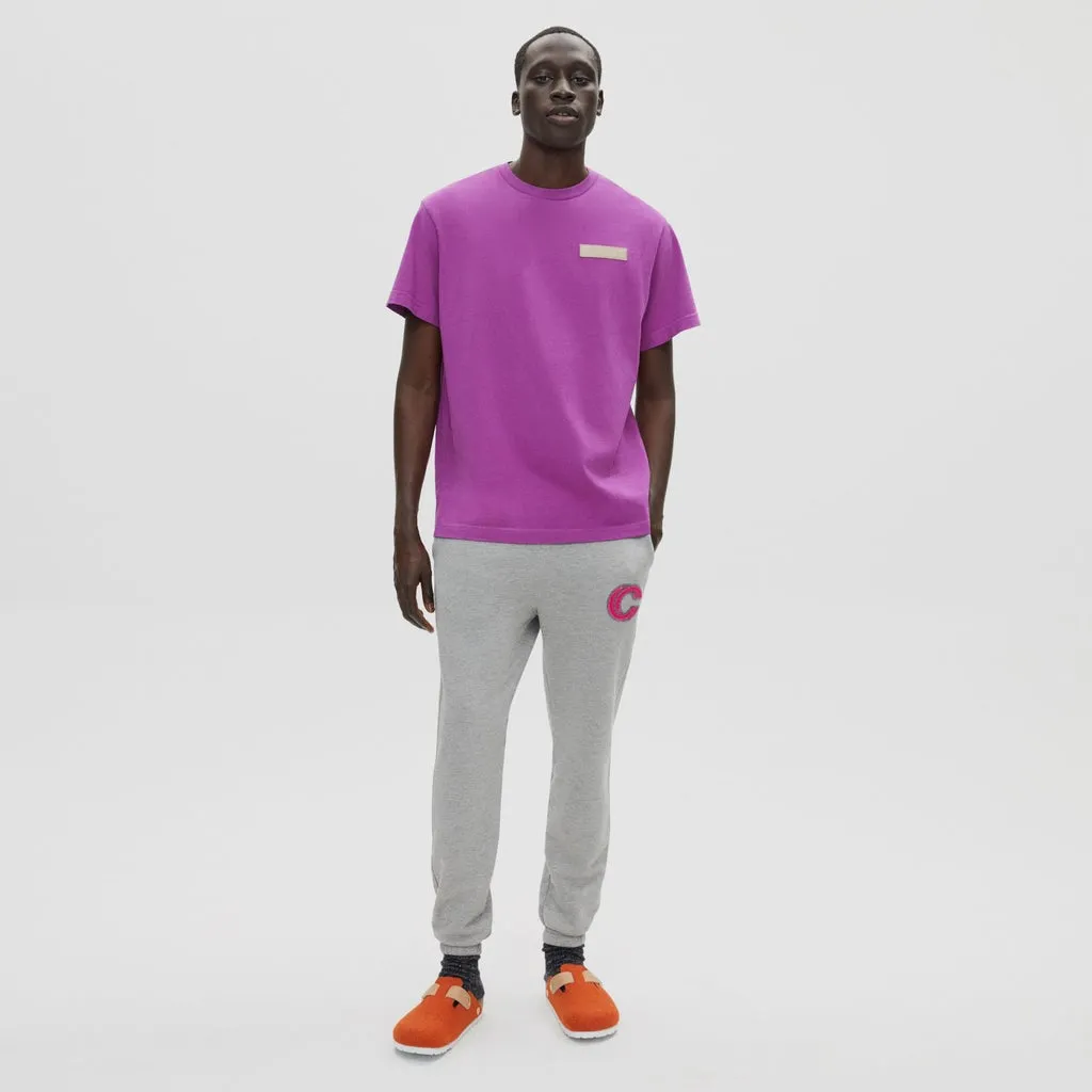 Concepts Leather Patch Tee (Magenta)