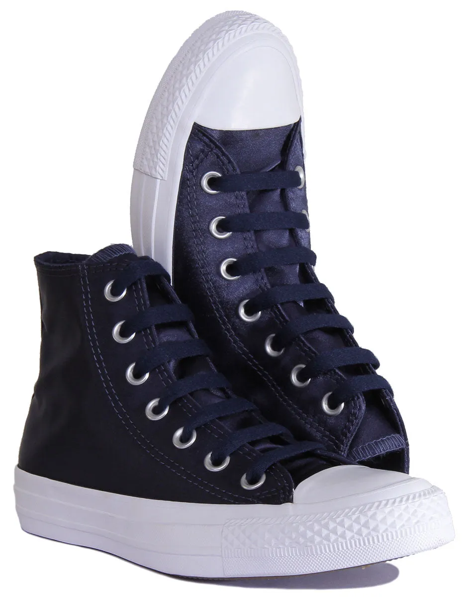 Converse 557941C CT All Star High Top Trainer In Navy For Women